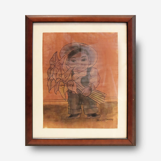 Boy with calla lilies